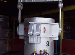 200 Ton Capacity Ladle Bail & 95 Ton Steel Mill Ladle